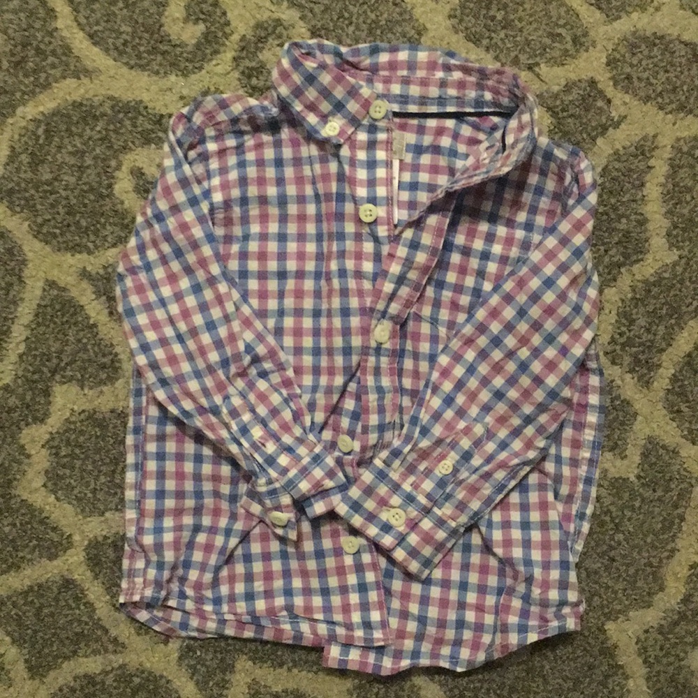 Gymboree plaid button down